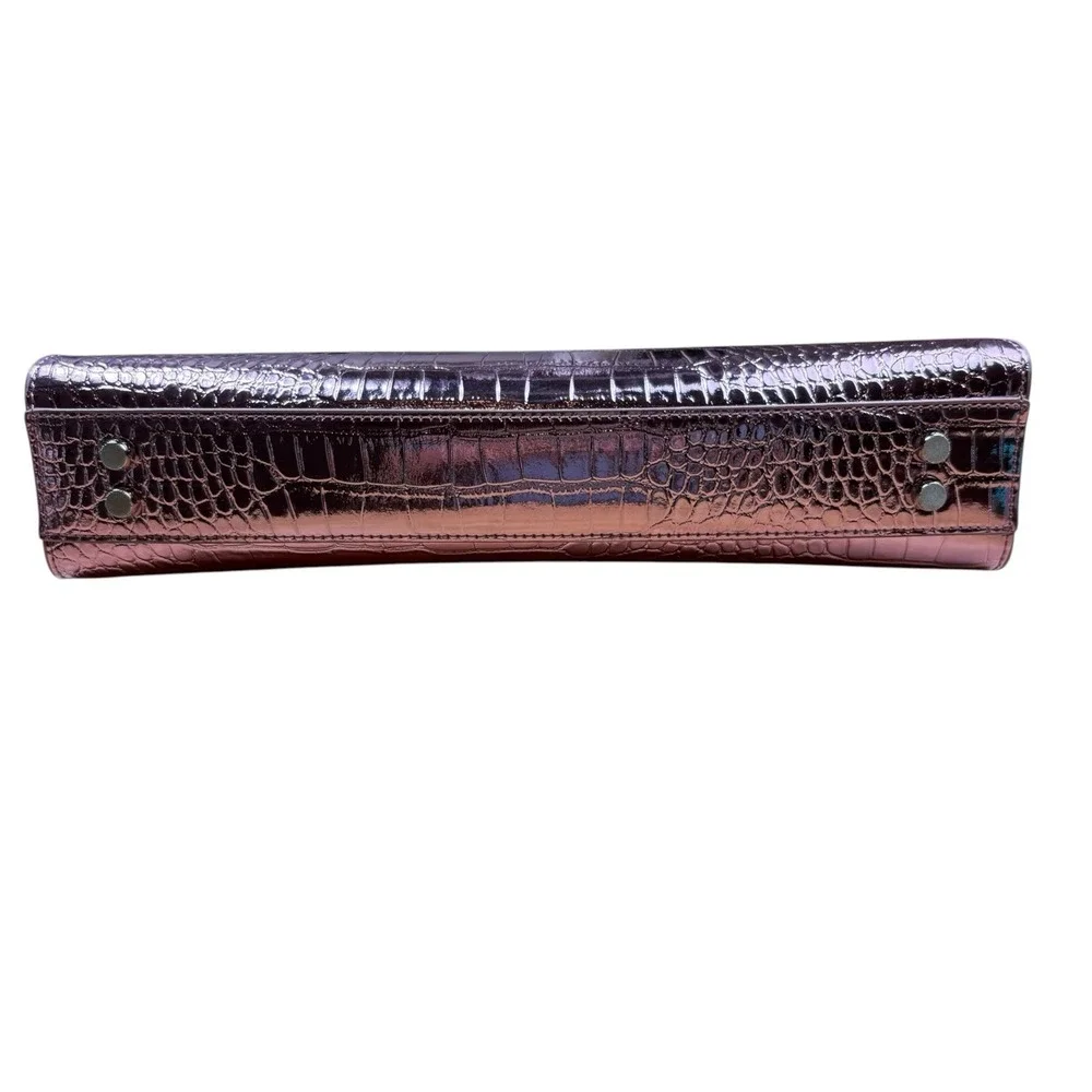 NWOT Tyler Lambert Edge Bag Metallic Pink w/ Adjustable Strap Clutch Crossbody